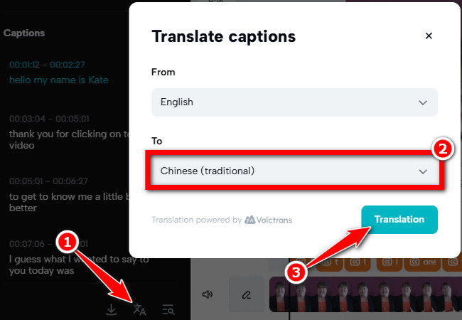 capcut translate subtitles based on your  preferences