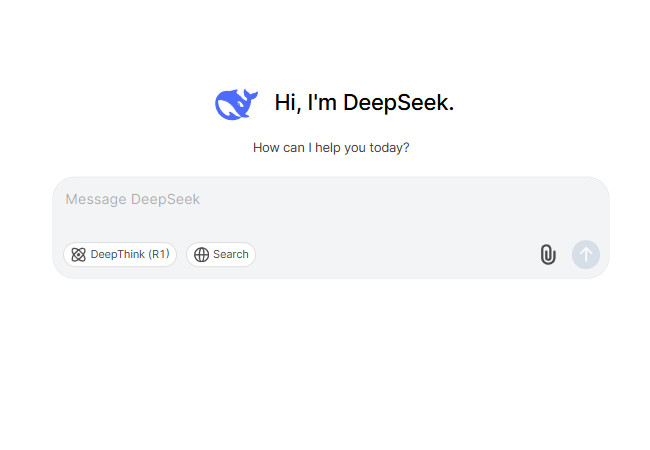 deepseek ai tool main interface