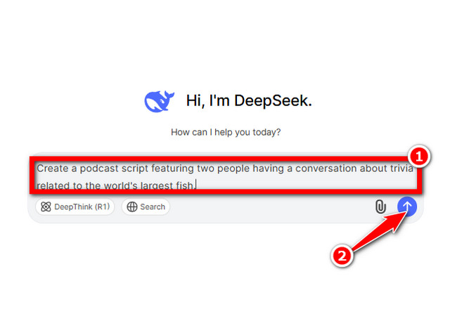 create a prompt on deepseek