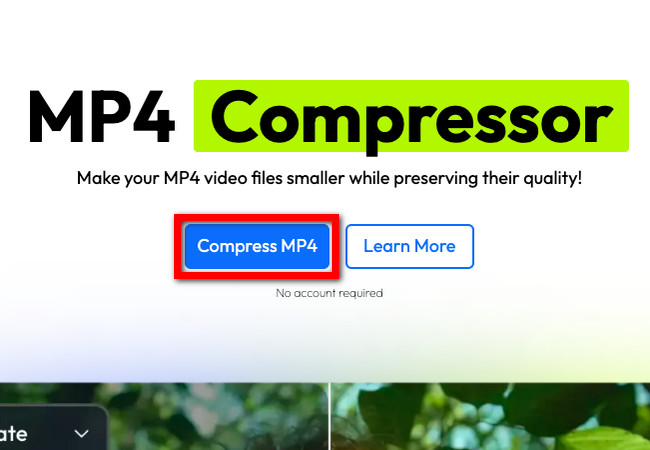 click compress mp4 on flexier