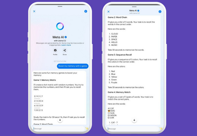 meta ai tool main interface