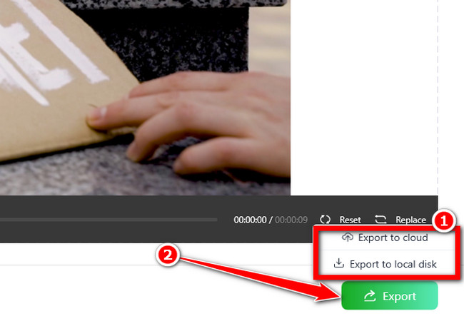 export the compressed mp4 on reccloud feature