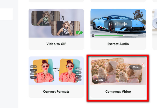 select the compress video on reccloud