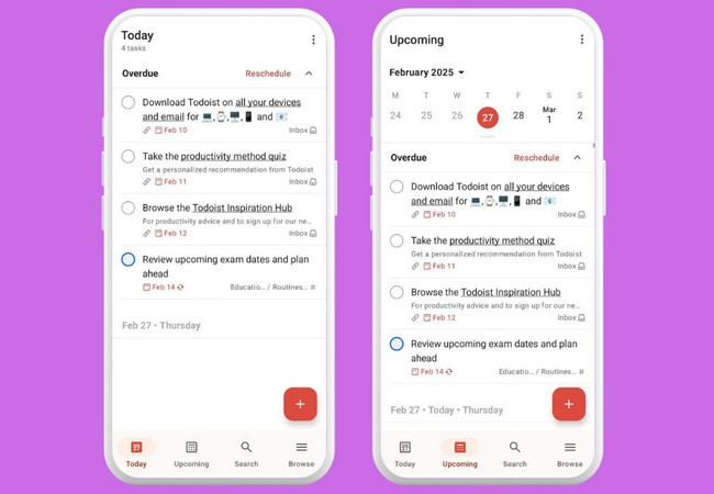 todoist student app display