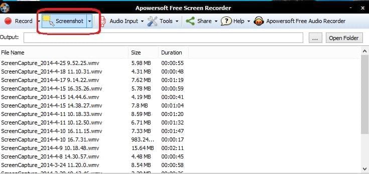online screen recorder screenshot