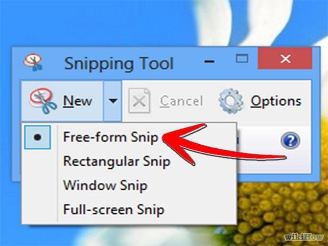 snipping tool to Screenshot on Windows 7
