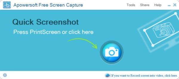 Free Screen Capture interface