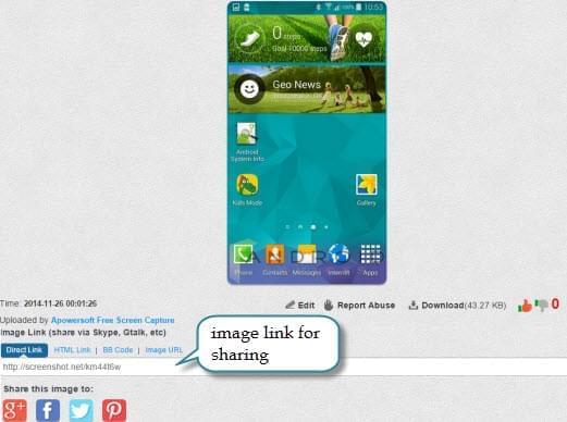 share Galaxy S5 screenshot