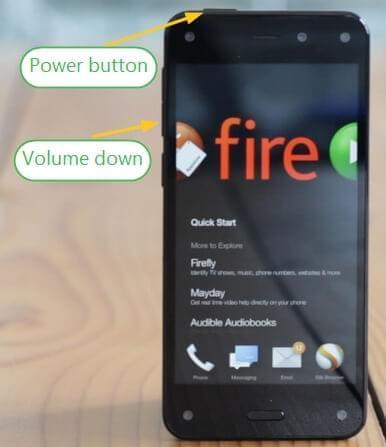 screenshot on Amazon Fire phone