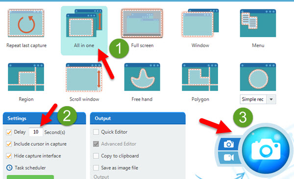 snagit version 12 time delay