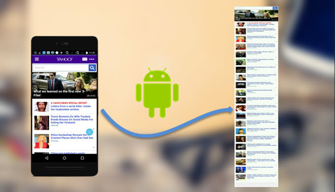 screenshot full webpages on Android