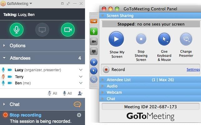 how to record audio on a gotomeeting on mac