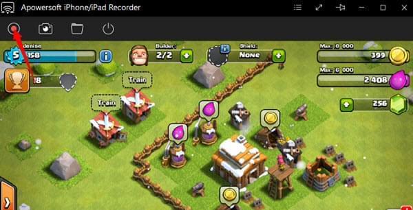 record Clash of Clans on iOS