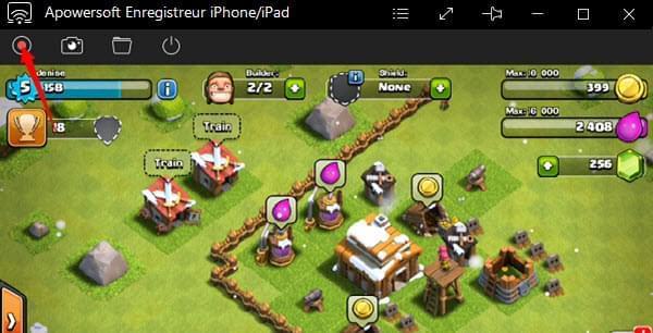 enregistrer COC sur iPhone