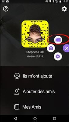 filmer Snapchat sur Android