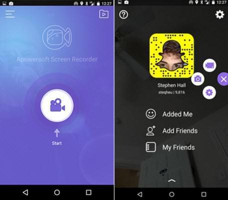 Snapchat video’s op met app op Android