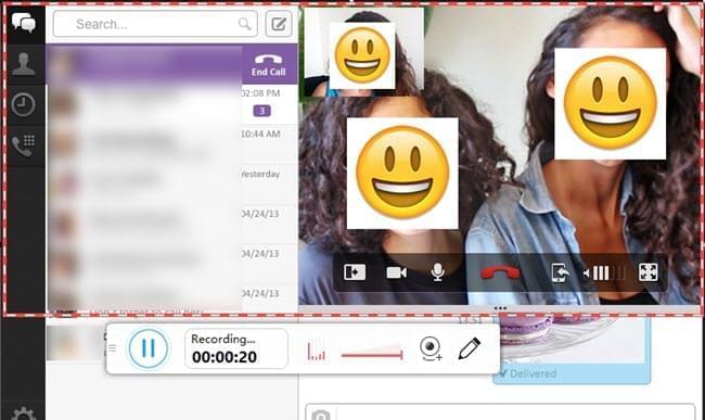 record viber video call