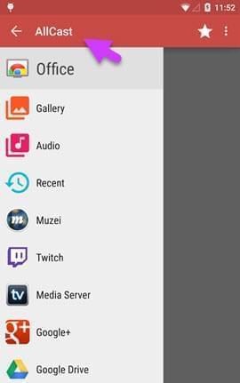 AllCast on Android OS