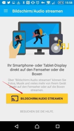 Bildschirm Audio streamen