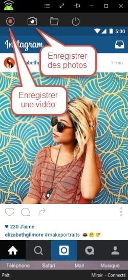 enregistrer des photos de Instagram