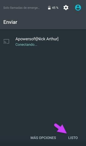 mostrar la pantalla del Android en el PC