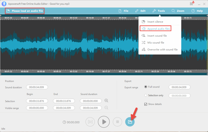 online audio joiner