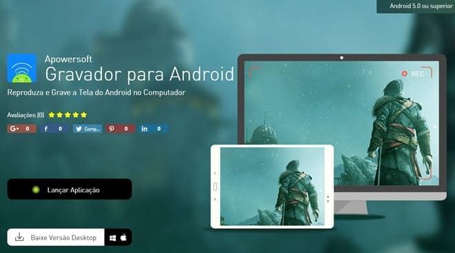 Gravador para Android programa