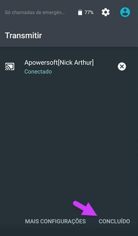 pode espelhar seu Android