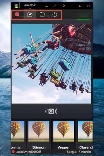 mit Android Recorder Instagram Foto speichern