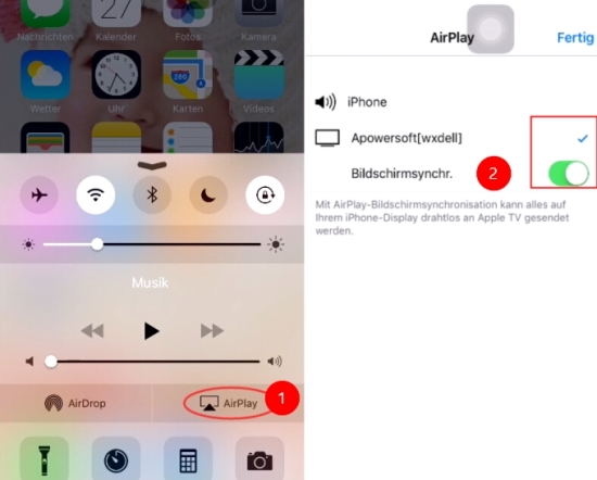 AirPlay aktivieren