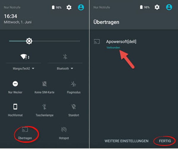 Videoanruf auf Android aufnehmen