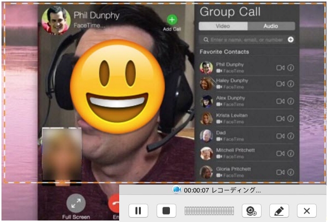 macでfacetimeを録画