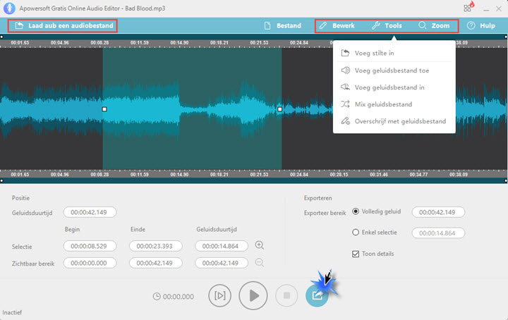 audio bewerken programma