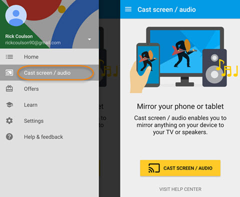 google cast recording