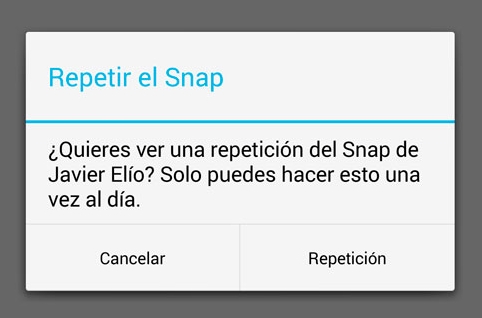 usar la función de repetición de snapchat