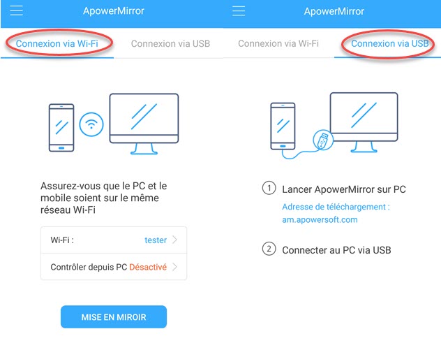 jouer sur android apowermirror