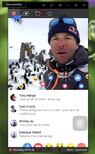 record Facebook Live stream