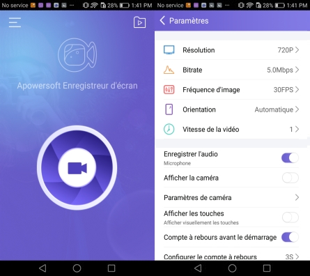 Enregistrer Facebook live sur Android