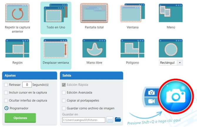 captura de pantalla de apowersoft