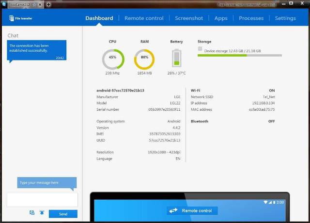 control phone with teamviewer