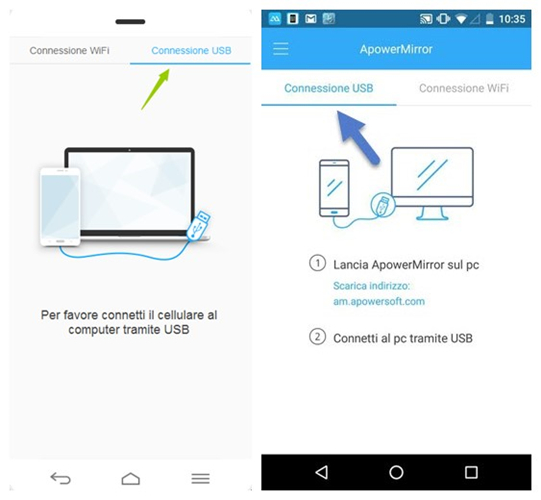 controllare Android dal pc