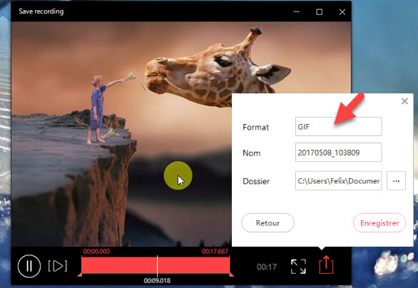enregistrer gifs