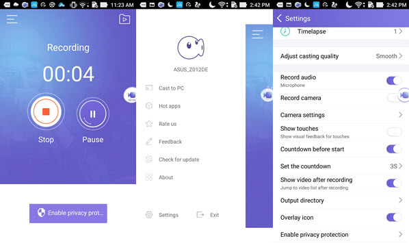 android recorder interface