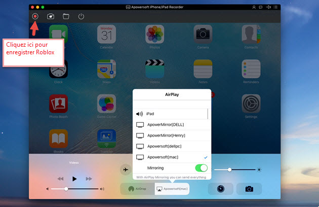 enregistrer roblox ipad 