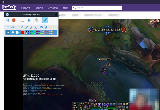 Record Twitch with Apowersoft Screen Recorder Pro