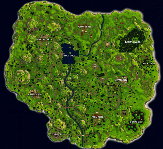 carte dans fortnite