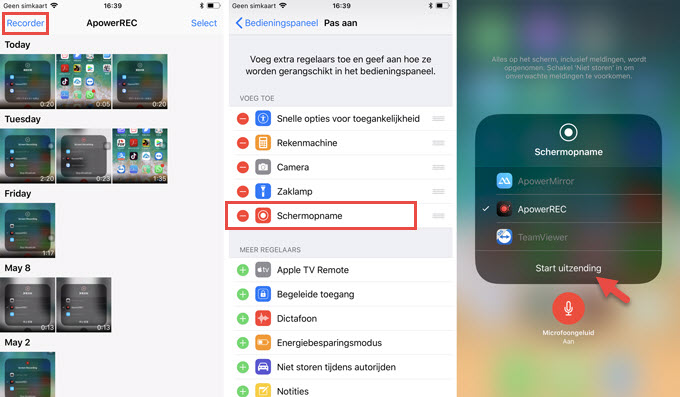 opnemen van PUBG Mobile op iOS 