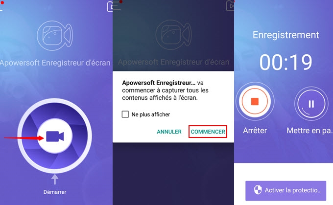 enregistrer ROS sur Android