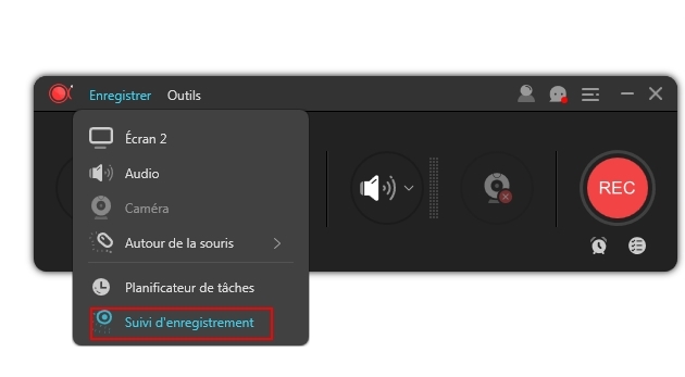 le suivi d'enregistrement créer des vidéos 