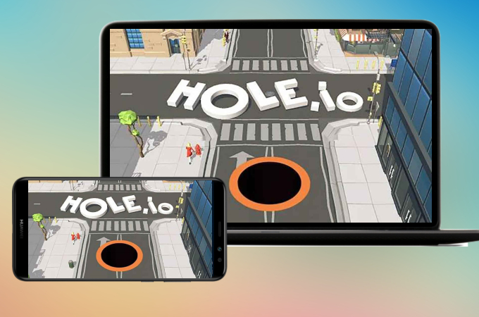 how to play hole.io on pc
